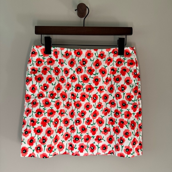 J CREW POPPY FLOWER MINI SKIRT SIZE 2 - Picture 1 of 7